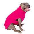 Load image into Gallery viewer, Hot Pink Alpaca Cable Knit Dog Sweater