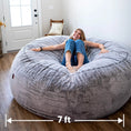 Load image into Gallery viewer, Giant Bean Bag Chair - Chinchilla