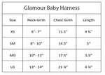 Glamour Baby Dog Harness-Caviar Black