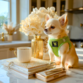 Load image into Gallery viewer, EcoBark Lime Green Step In Dog Harness - Reflective Soft Mesh Harness for Teacup, Small Dogs and Puppies