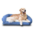 Load image into Gallery viewer, GreenDog Bolster Bed- Checkered Wave - Bolster Dog Bed - Wavy Tan - Small