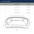 Load image into Gallery viewer, GreenDog Bolster Bed- Checkered Wave - Bolster Dog Bed