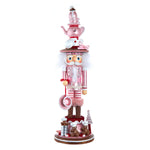 Kurt Adler 18-Inch Hollywood Nutcrackers Pink Tea Nutcracker