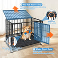 Load image into Gallery viewer, 37" Stackable Heavy Duty Dog Kennel 371D04