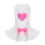 Lacey Puff Heart Dog Dress
