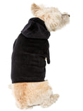 Load image into Gallery viewer, Velour Zip Front Hoodie, Black