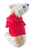 Load image into Gallery viewer, Velour Zip Front Hoodie, Red