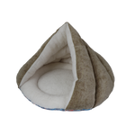 Kitty Kasa Hut Cat Bed Heathered Brown