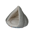 Load image into Gallery viewer, Kitty Kasa Hut Cat Bed Heathered Grey