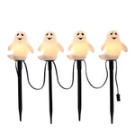 Kurt Adler 4-Piece Ghost Yard Stake Light Set