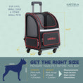 Load image into Gallery viewer, Hybrid Adventurer Pet Backpack with Removable Wheels and Telescopic Handle