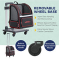 Load image into Gallery viewer, Hybrid Adventurer Pet Backpack with Removable Wheels and Telescopic Handle