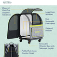Load image into Gallery viewer, Hybrid Adventurer Pet Backpack with Removable Wheels and Telescopic Handle