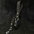 Load image into Gallery viewer, Black studded leash