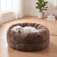 Load image into Gallery viewer, 24 Inch Elevated Bolster Dog Bed - Plush Fur
