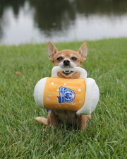 PAWTY BEER PLUSH DOG TOY
