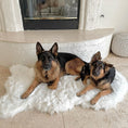 Load image into Gallery viewer, PupRug by Paw.com™ Faux Fur Orthopedic Dog Bed - Curve Polar White