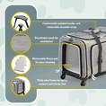 Load image into Gallery viewer, Katziela Rolling Rover Airline Compliant Expandable Wheeled Pet Carrier