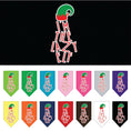 Load image into Gallery viewer, Christmas Pet and Dog Bandana Screen Printed, "I'm The Lazy Elf"