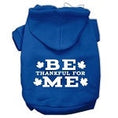 Load image into Gallery viewer, Thanksgiving Pet Dog & Cat Hoodie Screen Printed, "Be Thankful for Me"