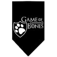Load image into Gallery viewer, Pet and Dog Bandana Screen Printed, "Game of Bones"