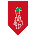 Load image into Gallery viewer, Christmas Pet and Dog Bandana Screen Printed, "I'm The Lazy Elf"