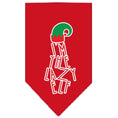 Load image into Gallery viewer, Christmas Pet and Dog Bandana Screen Printed, "I'm The Lazy Elf"