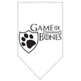 Load image into Gallery viewer, Pet and Dog Bandana Screen Printed, "Game of Bones"