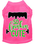 Load image into Gallery viewer, Pet Dog & Cat Shirt Screen Printed, "So Franken Cute"