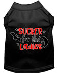 Load image into Gallery viewer, Pet Dog & Cat Shirt Screen Printed, "Sucker For The Ladies"