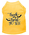 Load image into Gallery viewer, Halloween Pet Dog & Cat Shirt Screen Printed, "Trick Or Treat Yo' Self"