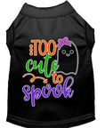 Load image into Gallery viewer, Halloween Pet Dog & Cat Shirt, "Too Cute To Spook - Girly Ghost"