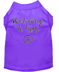 Load image into Gallery viewer, Pet Dog & Cat Shirt Screen Printed, "Don't Worry, Be Hippy"