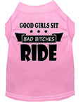 Load image into Gallery viewer, Pet Shirt "Good Girls Sit, Bad Bitches Ride"