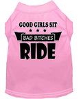 Load image into Gallery viewer, Pet Shirt "Good Girls Sit, Bad Bitches Ride"