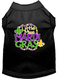 Load image into Gallery viewer, Pet Dog & Cat Shirt Screen Printed, "Little Miss Mardi Gras"