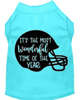 Load image into Gallery viewer, Pet Shirt "It's The Most Wonderful Time Of The Year (Football)"