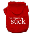 Load image into Gallery viewer, Halloween Pet Hoodie Screen Printed, "Vampires Suck"