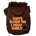 Load image into Gallery viewer, Halloween Pet Hoodie "Don't Scare Me, I Poop Easily"