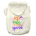 Load image into Gallery viewer, Halloween Pet Hoodie, "Too Cute To Spook Girly Ghost"