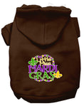 Load image into Gallery viewer, Pet Dog & Cat Hoodie Screen Printed, "Little Miss Mardi Gras"