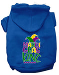 Load image into Gallery viewer, Pet Dog & Cat Hoodie Screen Printed, "Mardi Gras King"