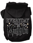 Load image into Gallery viewer, Pet Hoodie "Everyday I'm Mugglin"