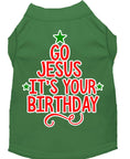 Load image into Gallery viewer, Christmas Pet Dog & Cat Shirt, "Go Jesus, It's Your Birthday"