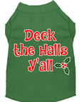 Load image into Gallery viewer, Christmas Pet Dog & Cat Shirt Screen Printed, "Deck The Halls, Y'all"