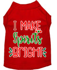 Load image into Gallery viewer, Christmas Pet Dog & Cat Shirt Screen Printed, "I Make Spirits Bright"