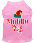 Load image into Gallery viewer, Christmas Pet Dog & Cat Shirt Screen Printed, "Middle Elf"