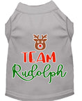 Load image into Gallery viewer, Christmas Pet Dog & Cat Shirt Screen Printed, "Team Rudolph"