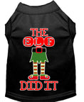 Load image into Gallery viewer, Christmas Pet Dog & Cat Shirt Screen Printed, "The Elf Did It"