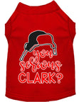 Load image into Gallery viewer, Christmas Pet Dog & Cat Shirt Screen Printed, "You Serious, Clark?"